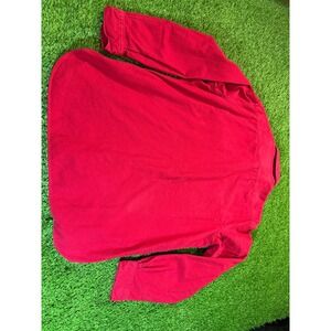 Rare Polo Ralph Lauren Red Flannel Button Up Shirt Classic Fit Men Large